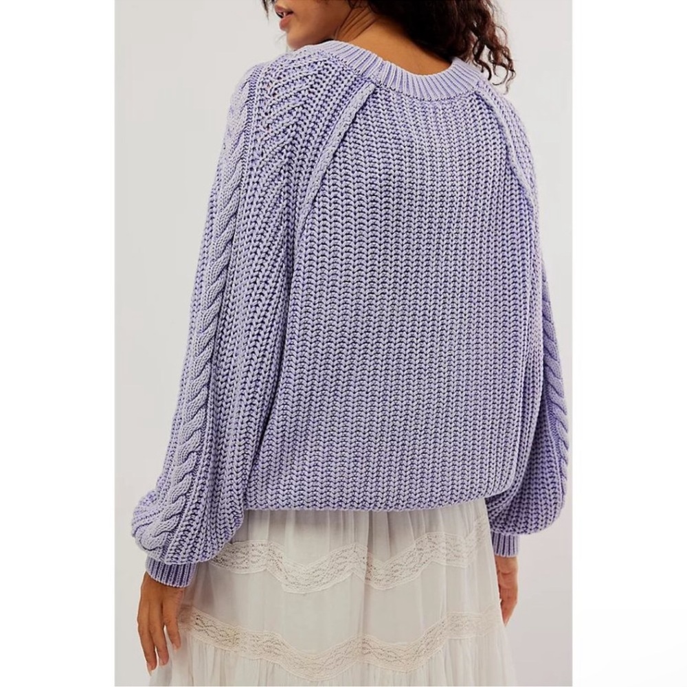 NWT Free People Frankie Cable Sweater - Picture 7 of 10